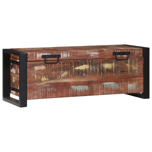 vidaXL Opbevaringskister 80 x 30 x 30 cm Massivt genbrugstræ
