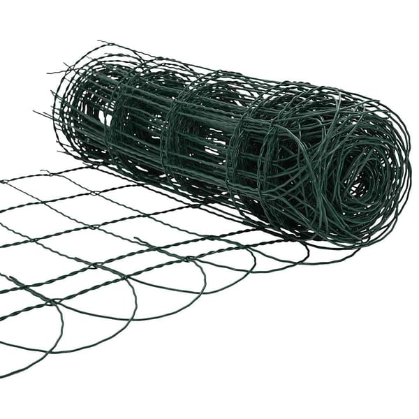 vidaXL Hagegrensegjerde pulverlakkert jern 10x0,65 m