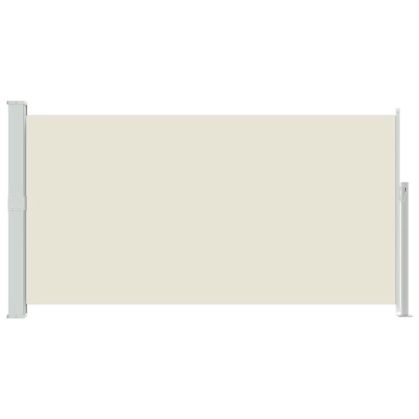 vidaXL Uttrekkbar sidemarkise 160x300 cm kremfarget