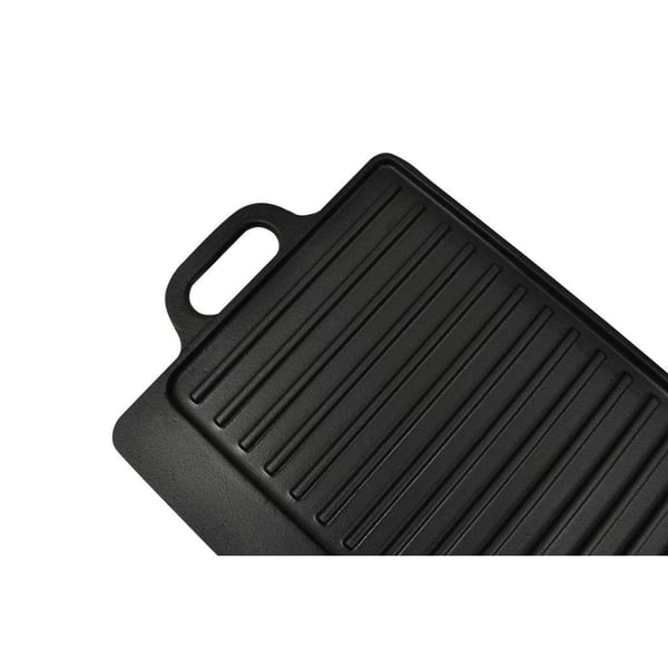 vidaXL Grillplatta gjutjärn 50x23 cm vändbar