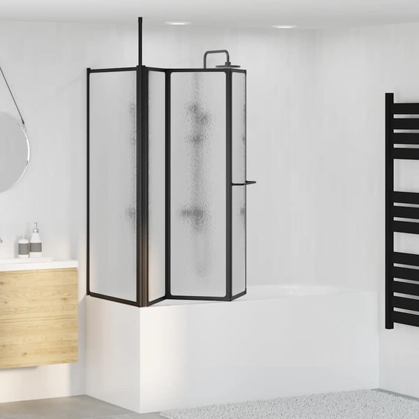 vidaXL Brusevæg 70x120x137 cm L-formet 4 paneler foldbar