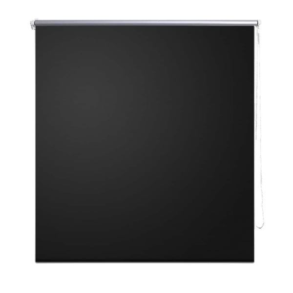 vidaXL Rullegardin mørklegging 144,4x230 cm Stoffbredde 140 cm svart