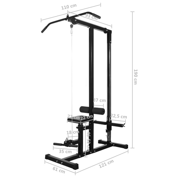 vidaXL Hjemmegym uten vekter