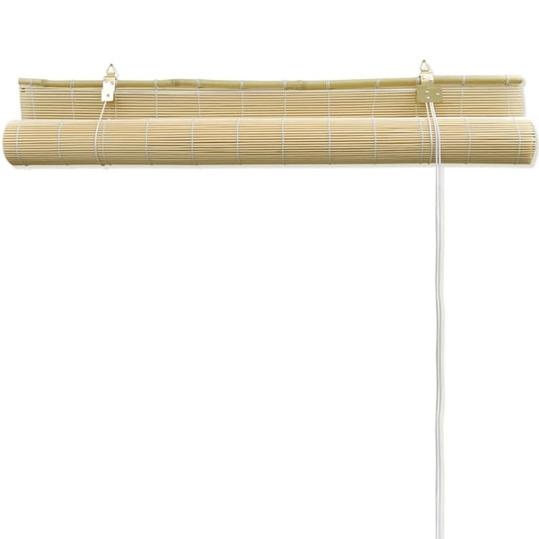 vidaXL Luonnolliset bambu rullaverhot 140 x 160 cm