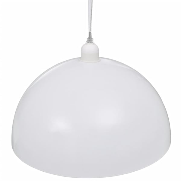 vidaXL Taklampe 2 stk høydejusterbar halvkuleformet hvit
