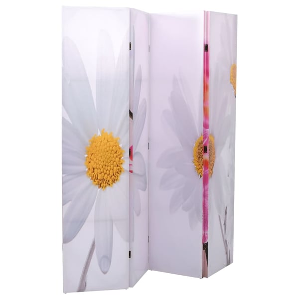 vidaXL foldbar rumdeler 160 x 170 blomstermotiv