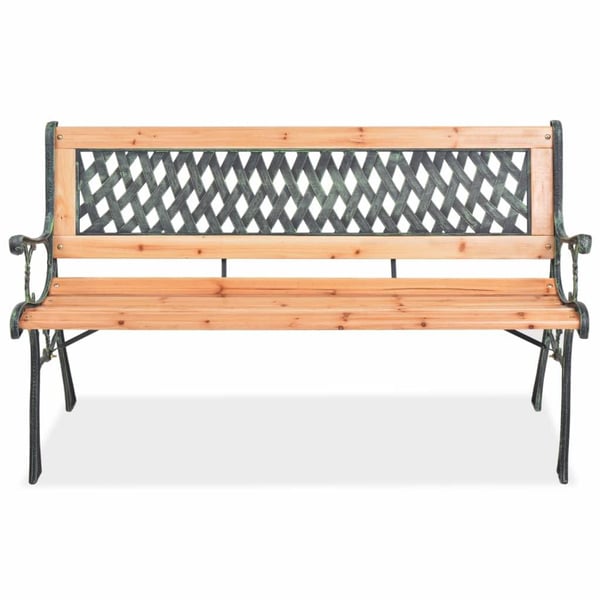 vidaXL Puutarhapenkki 122 cm puu