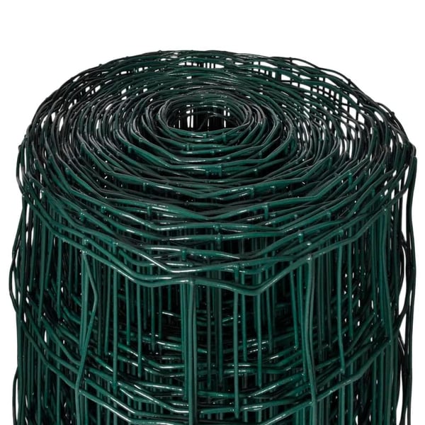 vidaXL Euroaita teräs 10 x 1,5 m vihreä