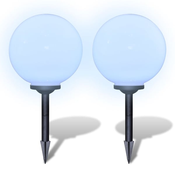 vidaXL udendørslamper 2 stk. LED 30 cm med jordspyd