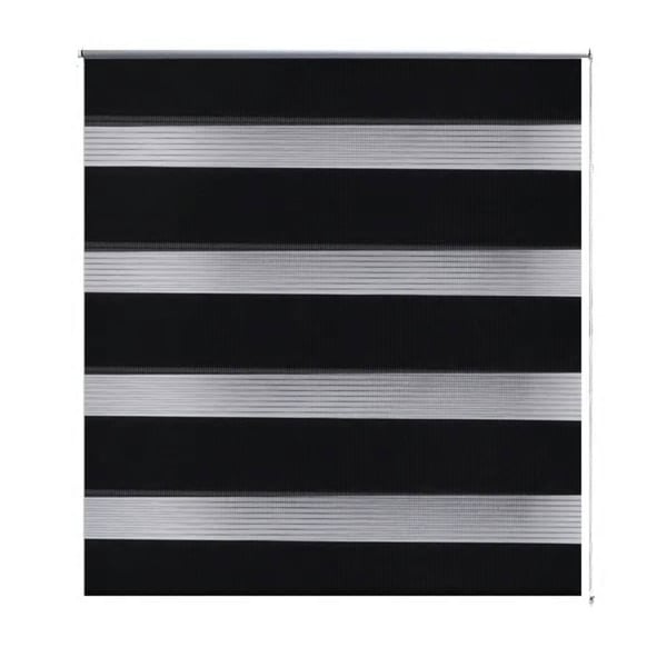 vidaXL Sebragardin 90,9x150 cm Stoffbredde 86,7 cm svart