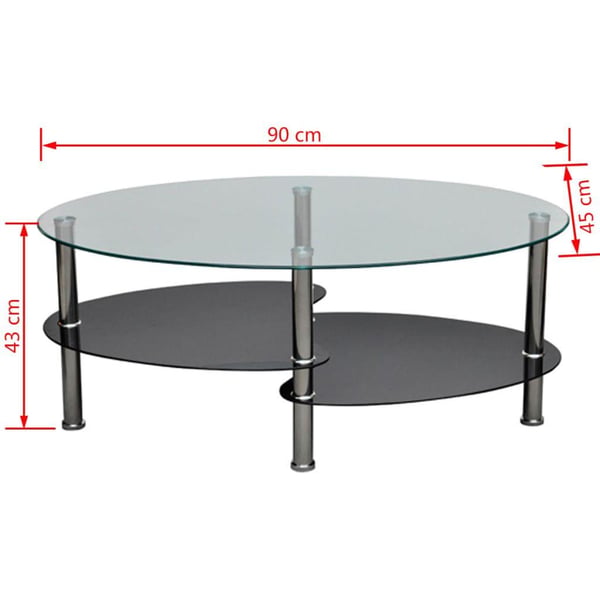 vidaXL Sofabord med ekslusivt design svart change2