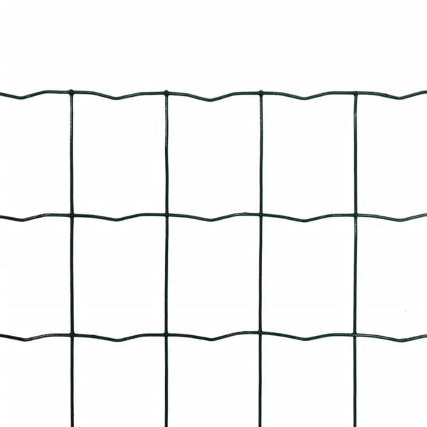 vidaXL Euroaita teräs 25 x 1,5 m vihreä