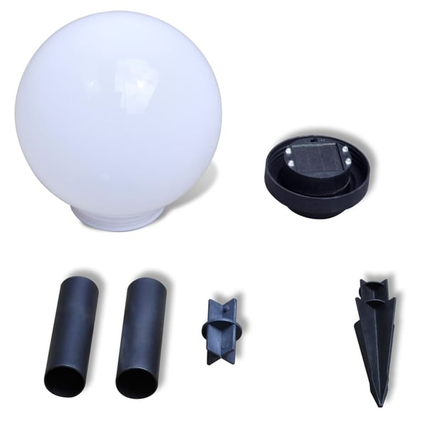 vidaXL Utendørs LED-lamper for hagesti 3 stk 20 cm med jordplugg