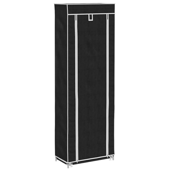 vidaXL Kankainen Kenkäkaappi 57 x 29 x 162 cm Musta