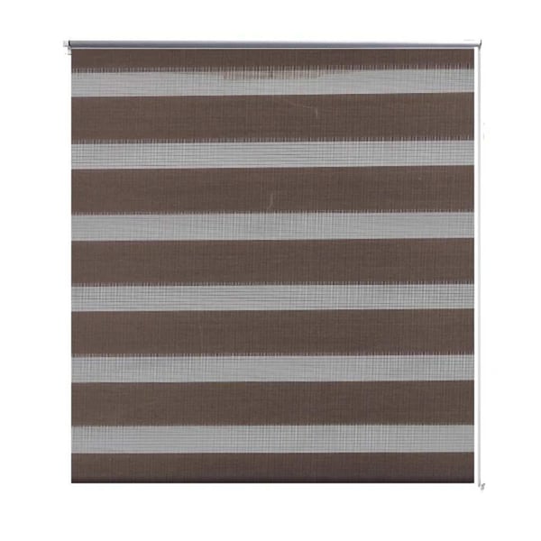 vidaXL zebragardin 100,9x175 cm stofbredde 96,7 cm kaffegrøn