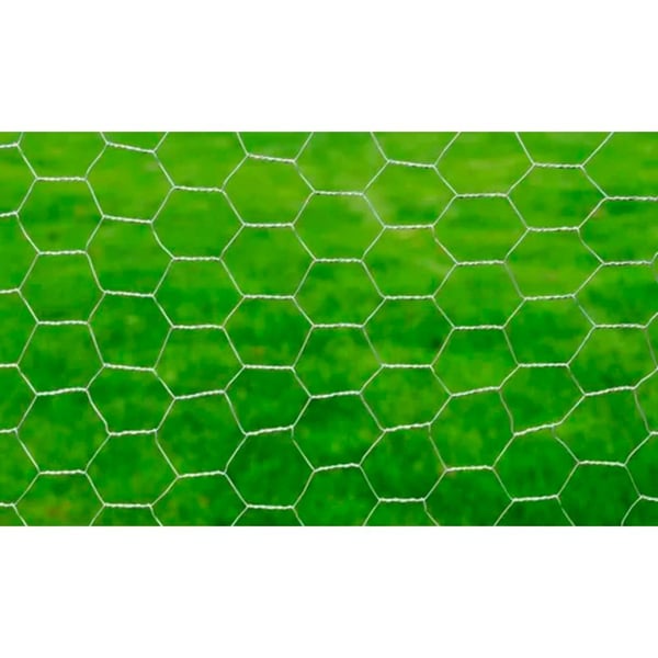 vidaXL Hönsnät galvaniserat stål 25x0,5 m silver