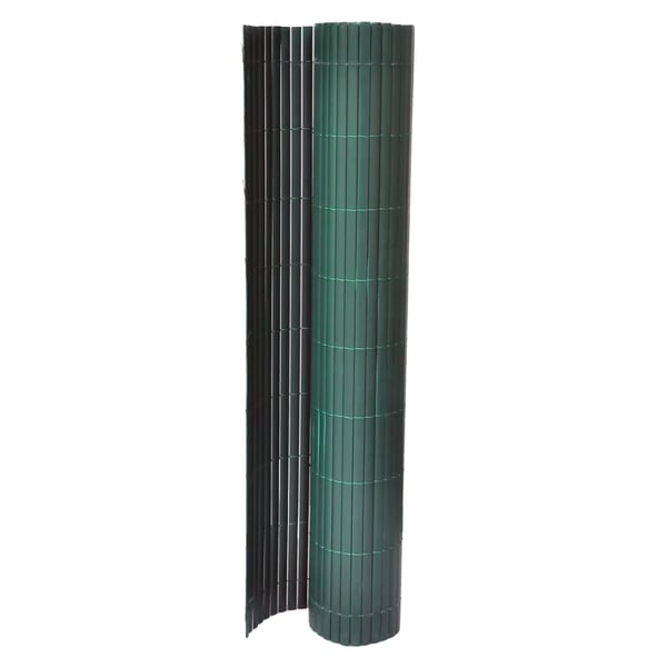 vidaXL hegnspanel PVC 90x300cm grøn