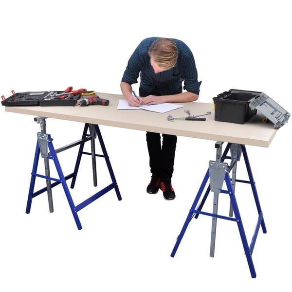 vidaXL Flåter metal 2-pack 200 kg