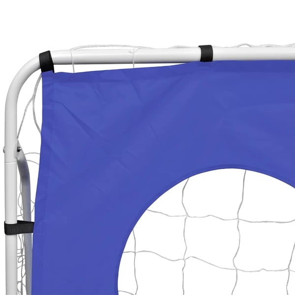 vidaXL Fodboldmål med sigtemål 240x92x150 cm stål