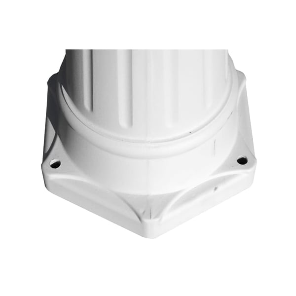 vidaXL 3-armer Kingston hage lysstolper 215 cm Hvit