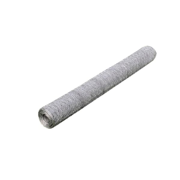 vidaXL hønsenet sekskantet 1 x 25 m galvaniseret stål sølvfarvet
