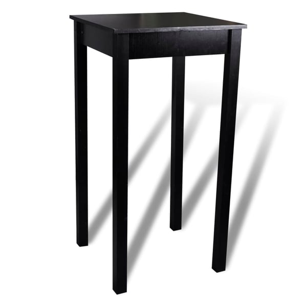 vidaXL barbord med 2 barstole sort