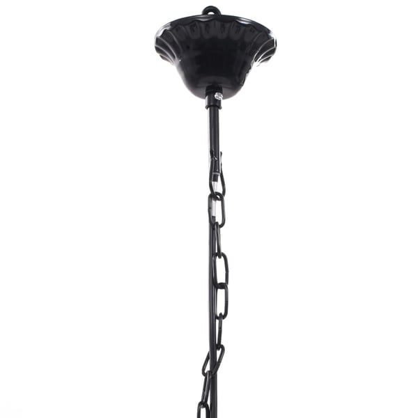vidaXL Taklampe/lysekrone svart 5 lyspærer
