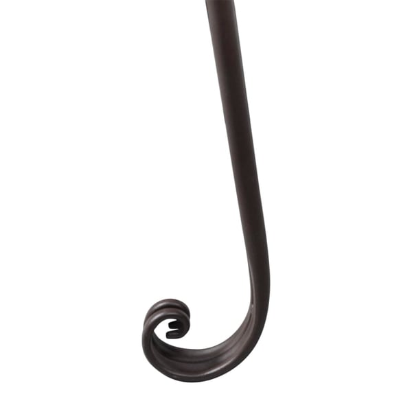 vidaXL Hagesjeselong 128 cm stål antikk brun