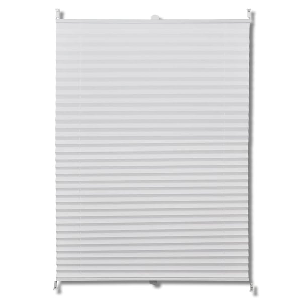vidaXL plisségardiner 60 x 125 cm hvid