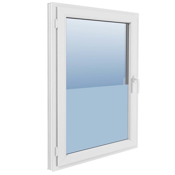 vidaXL vinduesfolie 0,9x20 m PVC matteret grå