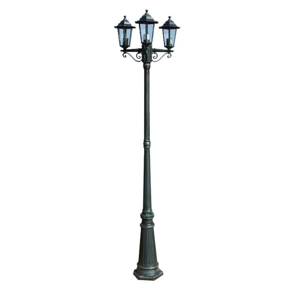vidaXL Preston Hage Lysstolpe 215 cm (mørk grønn)
