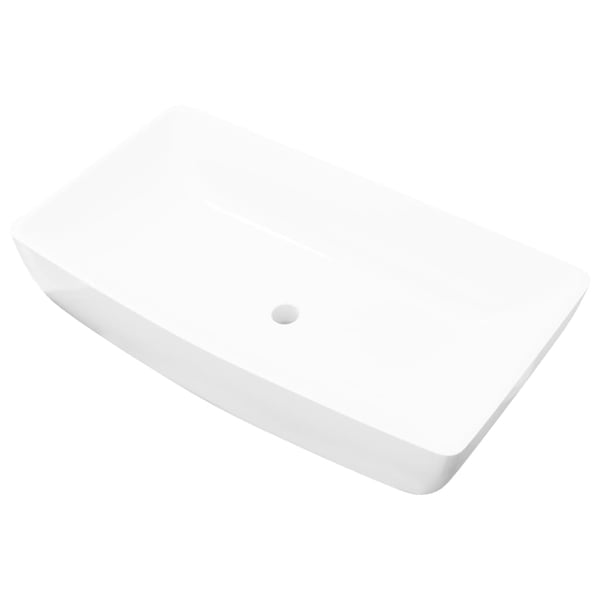 vidaXL Luksus Keramisk Vask Hvit 71 x 39 cm