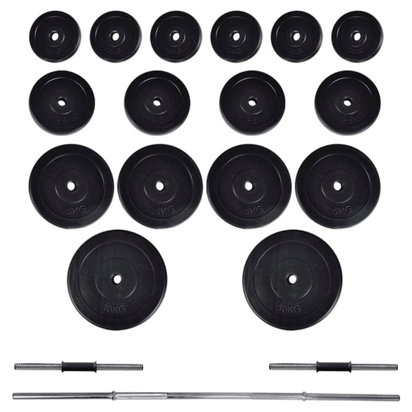 vidaXL Vektstang- og manualsett 60,5kg