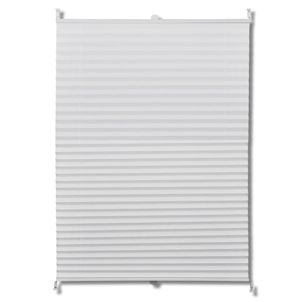 vidaXL Plissegardiner 90x200 cm Hvit