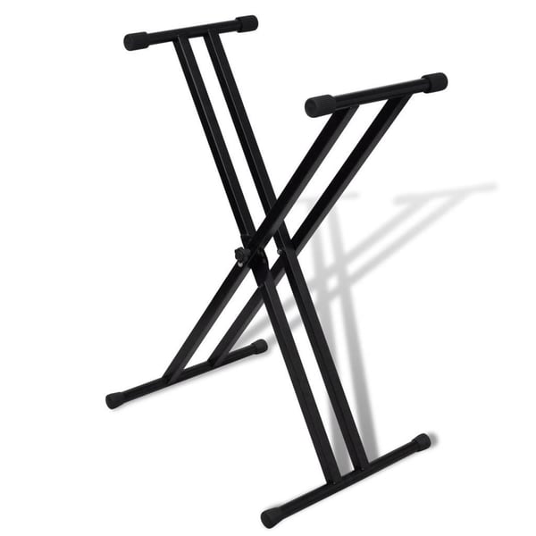 vidaXL Justerbart Dobbelt X-ramme Keyboardstativ