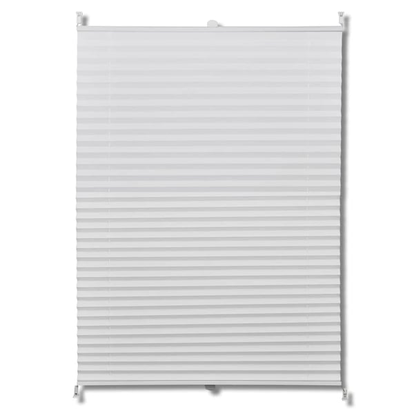vidaXL Plissegardiner 110 x 200 cm Hvit