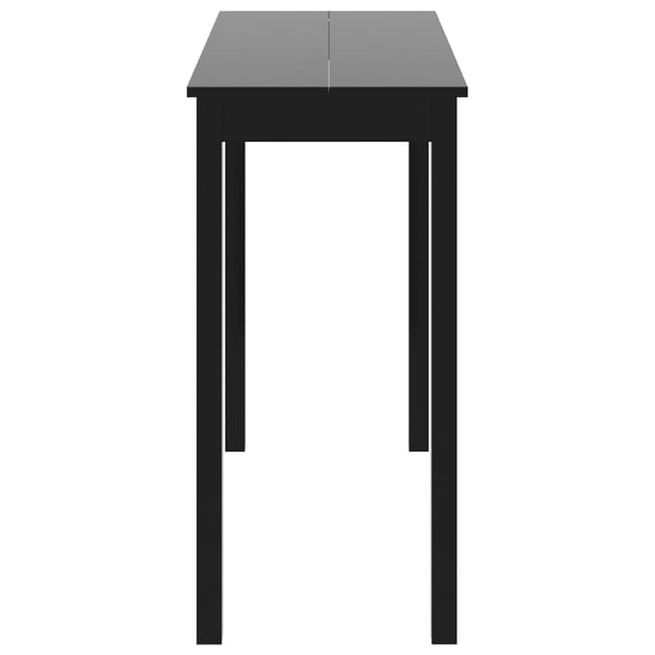 vidaXL barbord 115x55x107 cm MDF sort