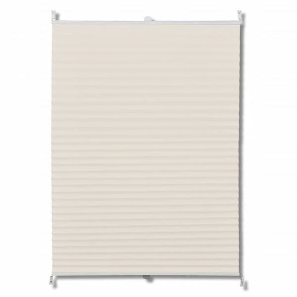 vidaXL Plissegardiner 40x100cm Krem