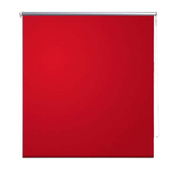 vidaXL Rullegardin mørklegging 124,4x175 cm Stoffbredde 120 cm rød