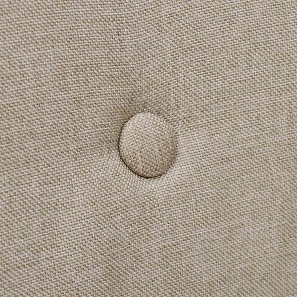 vidaXL spisebordsstole 4 stk. beige stof massivt egetræ