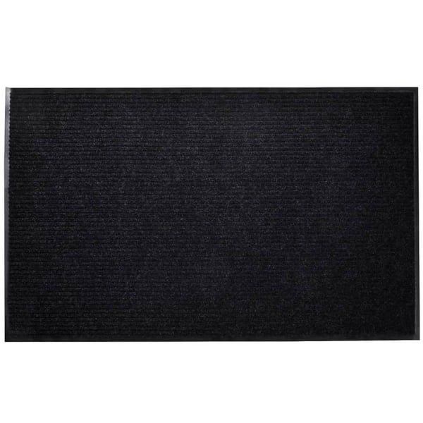 vidaXL Svart PVC Dørmatte 90 x 120 cm