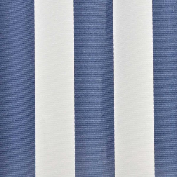 vidaXL Erstatningsduk for markise blå og hvit 300x250 cm polyester