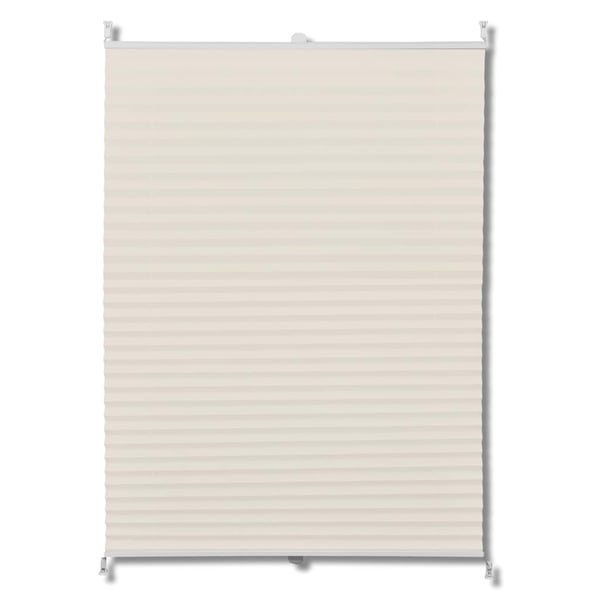 vidaXL Plissegardiner 110 x 150 cm Krem