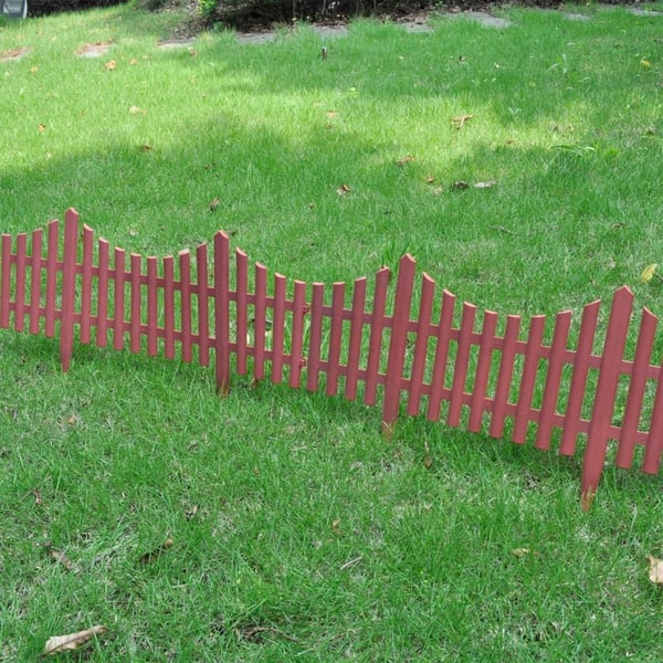 vidaXL bedhegn 17 stk. 10 m brun