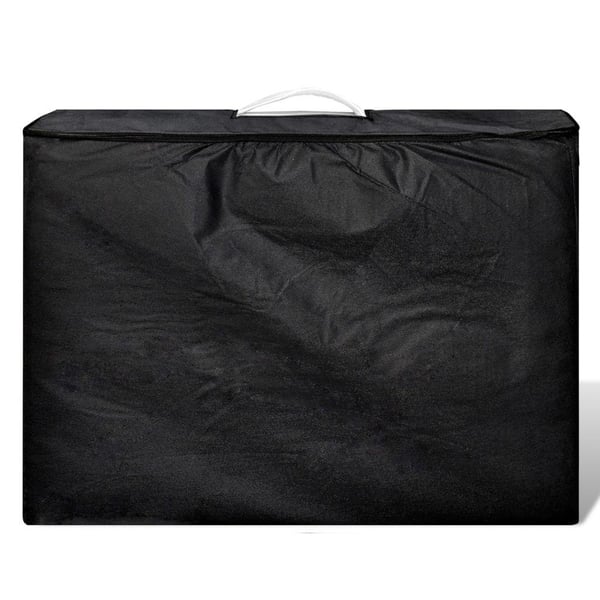 vidaXL Cremefarvet sammenfoldeligt massagebord med aluminiumsstel,3 zoner