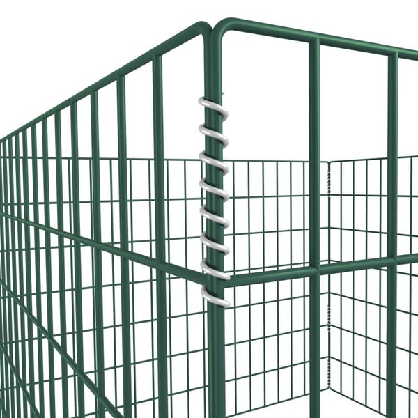 vidaXL Kompostkasse med kvadratisk netting 100 x 100 x 70 cm