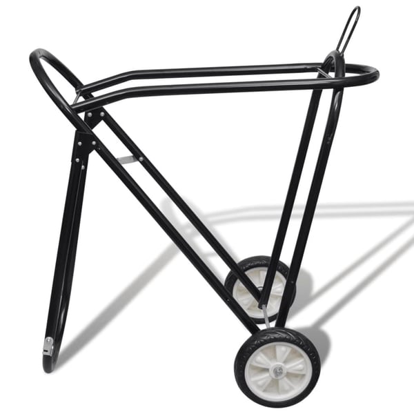 vidaXL Metal Sammenfoldelig Saddle Rack med hjul