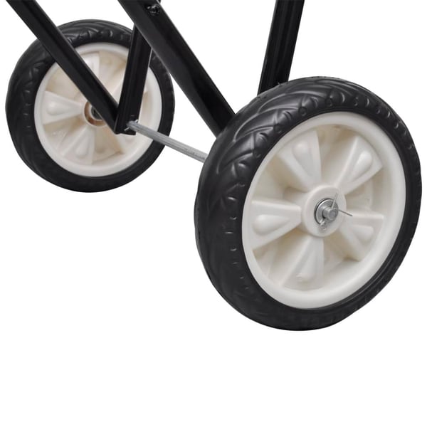 vidaXL Metal Sammenfoldelig Saddle Rack med hjul