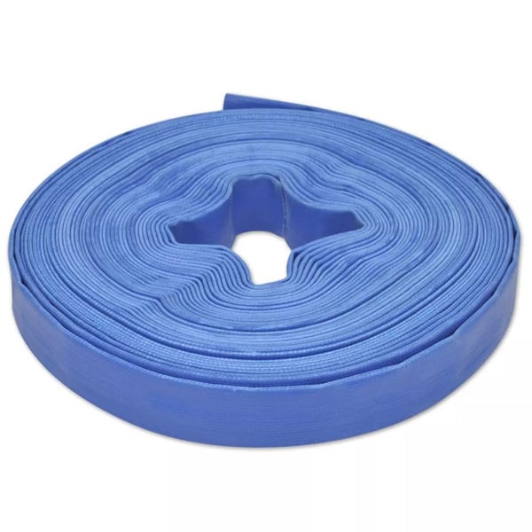 vidaXL flad slange 25 m 1 PVC til transport af vand