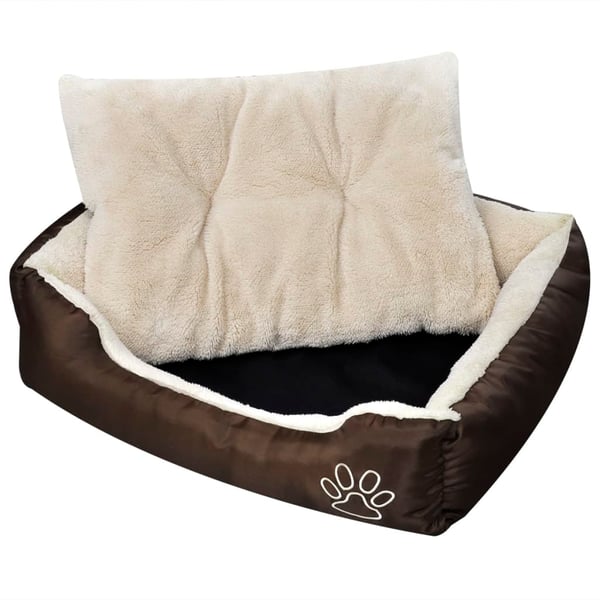vidaXL varm hundeseng med pude M